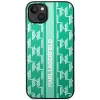 Чохол Karl Lagerfeld Monogram Stripe для iPhone 14 | 13 Green (KLHCP14SPGKLSKN)