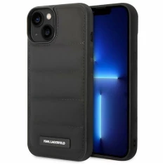 Чохол Karl Lagerfeld Puffy Elongated Logo для iPhone 14 | 13 Black (KLHCP14SPSQAK)