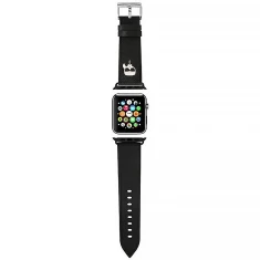 Ремінець Karl Lagerfeld Saffiano Karl Heads для Apple Watch 42 (10 series) | 41 | 40 | 38 mm Black (KLAWMOKHK)