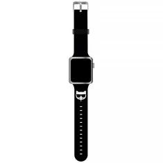 Ремінець Karl Lagerfeld Silicone Choupette Heads для Apple Watch 42 (10 series) | 41 | 40 | 38 mm Black (KLAWMSLCK)