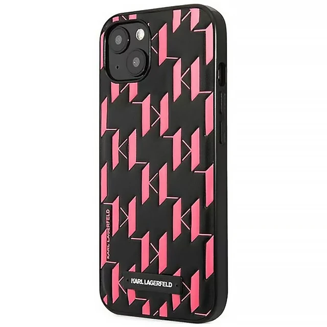 Чехол Karl Lagerfeld Monogram Plaque для iPhone 13 mini Pink (KLHCP13SMNMP1P)