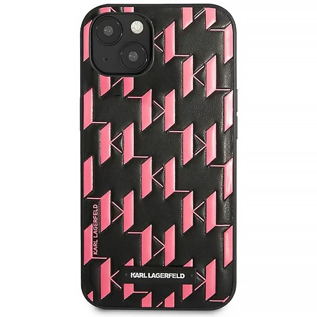 Чехол Karl Lagerfeld Monogram Plaque для iPhone 13 mini Pink (KLHCP13SMNMP1P)