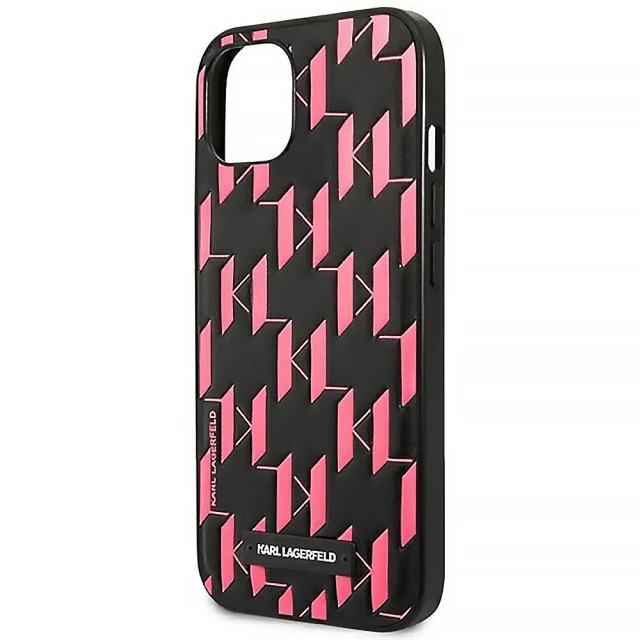 Чехол Karl Lagerfeld Monogram Plaque для iPhone 13 mini Pink (KLHCP13SMNMP1P)