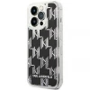 Чохол Karl Lagerfeld Liquid Glitter Monogram для iPhone 14 Pro Max Black (KLHCP14XLMNMK)