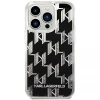 Чохол Karl Lagerfeld Liquid Glitter Monogram для iPhone 14 Pro Max Black (KLHCP14XLMNMK)