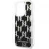 Чохол Karl Lagerfeld Liquid Glitter Monogram для iPhone 14 Pro Max Black (KLHCP14XLMNMK)