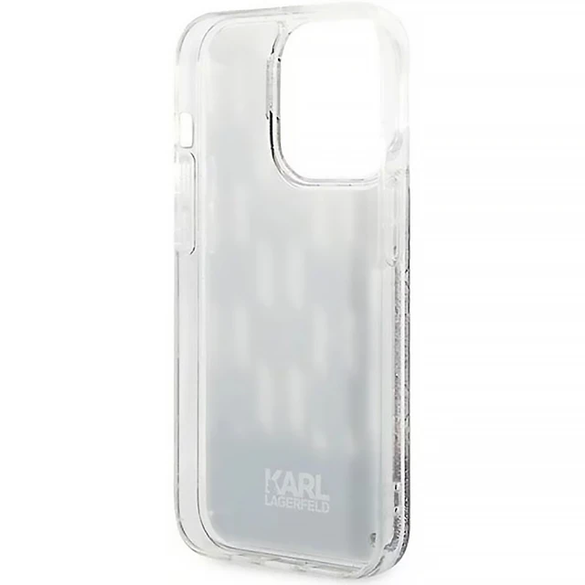 Чохол Karl Lagerfeld Liquid Glitter Monogram для iPhone 14 Pro Max Black (KLHCP14XLMNMK)