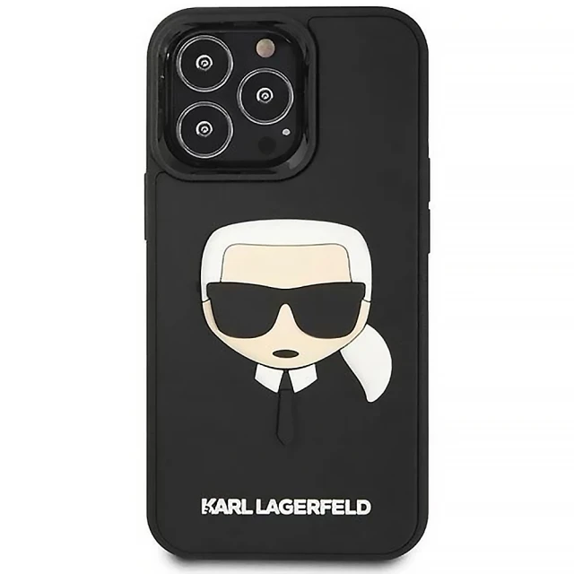 Чохол Karl Lagerfeld 3D Rubber Karl's Head для iPhone 14 Pro Black (KLHCP14LKH3DBK)