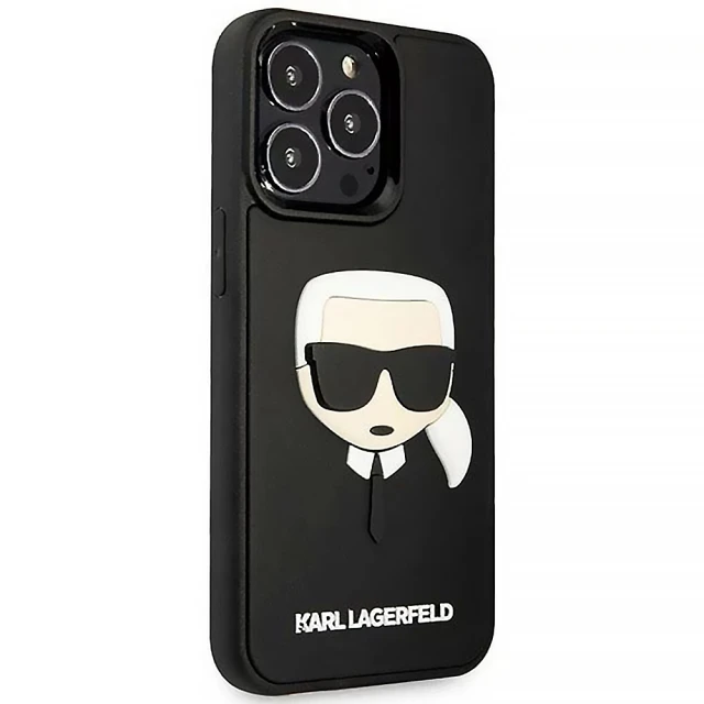 Чохол Karl Lagerfeld 3D Rubber Karl's Head для iPhone 14 Pro Black (KLHCP14LKH3DBK)