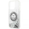 Чохол Karl Lagerfeld Liquid Glitter RSG для iPhone 14 Pro Silver (KLHCP14LLCRSGRS)