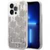 Чохол Karl Lagerfeld Liquid Glitter Monogram для iPhone 14 Pro Silver (KLHCP14LLMNMS)