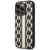 Чохол Karl Lagerfeld Monogram Stripe для iPhone 14 Pro Brown (KLHCP14LPGKLSKW)