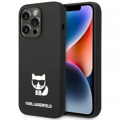 Чохол Karl Lagerfeld Silicone Choupette Body для iPhone 14 Pro Black (KLHCP14LSLCTBK)