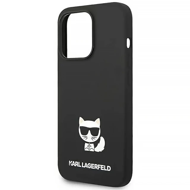 Чохол Karl Lagerfeld Silicone Choupette Body для iPhone 14 Pro Black (KLHCP14LSLCTBK)