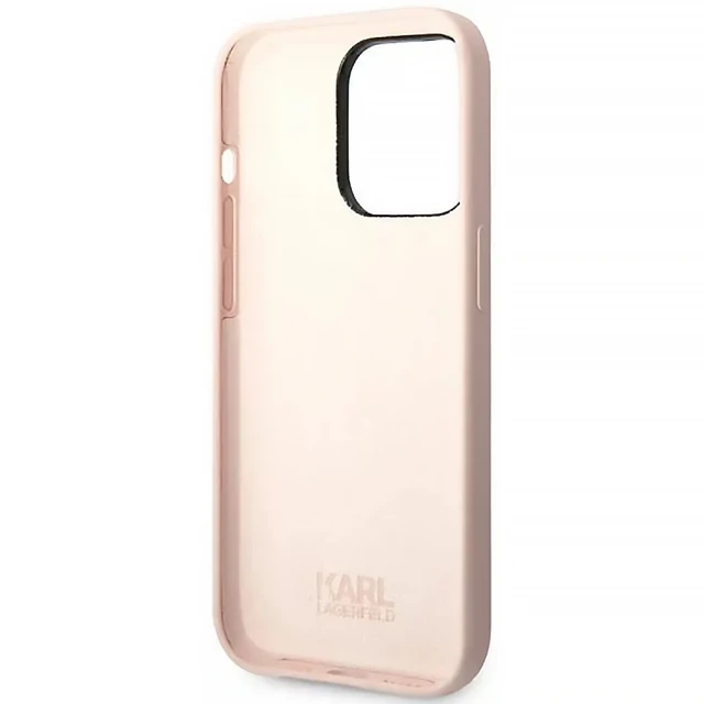 Чохол Karl Lagerfeld Silicone Choupette Body для iPhone 14 Pro Light Pink (KLHCP14LSLCTPI)