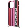 Чохол Karl Lagerfeld Color Stripes Strap для iPhone 14 Pro Pink (KLHCP14LSTSTP)