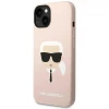 Чохол Karl Lagerfeld Silicone Karl's Head для iPhone 14 | 13 Light Pink with MagSafe (KLHMP14SSLKHLP)
