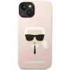 Чохол Karl Lagerfeld Silicone Karl's Head для iPhone 14 | 13 Light Pink with MagSafe (KLHMP14SSLKHLP)