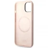 Чохол Karl Lagerfeld Silicone Karl's Head для iPhone 14 | 13 Light Pink with MagSafe (KLHMP14SSLKHLP)