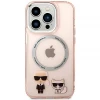 Чохол Karl Lagerfeld Karl & Choupette для iPhone 14 Pro Max Pink with MagSafe (KLHMP14XHKCP)