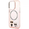 Чохол Karl Lagerfeld Karl & Choupette для iPhone 14 Pro Max Pink with MagSafe (KLHMP14XHKCP)