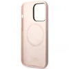 Чохол Karl Lagerfeld Silicone Karl's Head для iPhone 14 Pro Max Light Pink with MagSafe (KLHMP14XSLKHLP)
