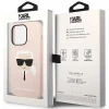 Чохол Karl Lagerfeld Silicone Karl's Head для iPhone 14 Pro Max Light Pink with MagSafe (KLHMP14XSLKHLP)