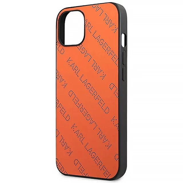 Чохол Karl Lagerfeld Perforated Allover для iPhone 13 mini Orange (KLHCP13SPTLO)