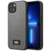 Чохол Karl Lagerfeld Saffiano Plaque для iPhone 13 mini Silver (KLHCP13SSFMP2DG)