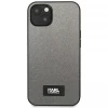 Чохол Karl Lagerfeld Saffiano Plaque для iPhone 13 mini Silver (KLHCP13SSFMP2DG)