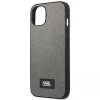Чохол Karl Lagerfeld Saffiano Plaque для iPhone 13 mini Silver (KLHCP13SSFMP2DG)