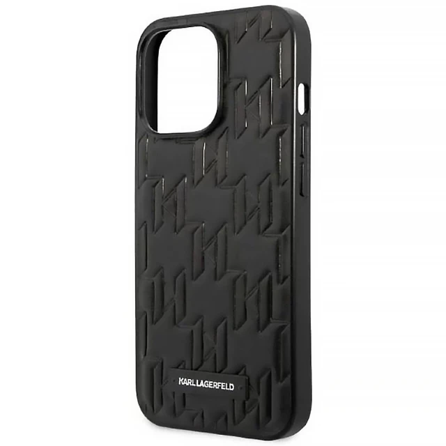 Чохол Karl Lagerfeld Monogram Plaque для iPhone 13 Pro Max Black (KLHCP13XMNMP1K)