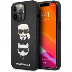 Чохол Karl Lagerfeld Saffiano Karl & Choupette для iPhone 13 Pro Max Black (KLHCP13XSAKICKCBK)
