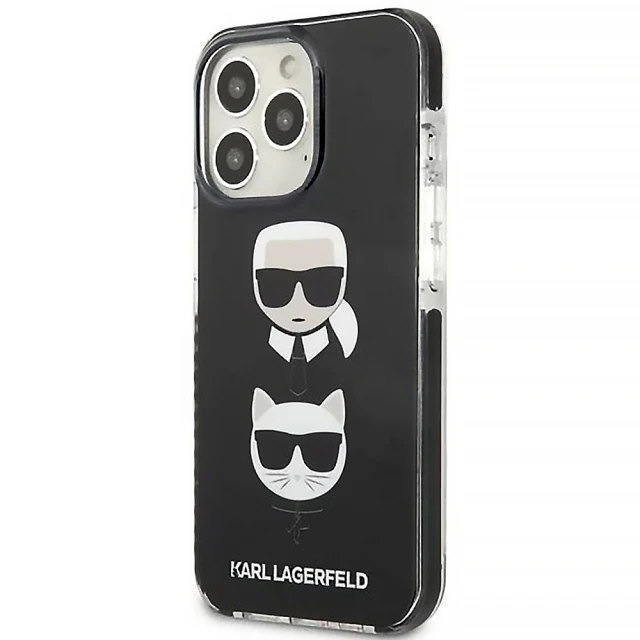 Чохол Karl Lagerfeld Karl & Choupette для iPhone 13 Pro Max Black (KLHCP13XTPE2TK)