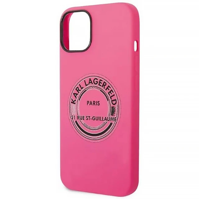 Чохол Karl Lagerfeld Silicone RSG для iPhone 14 Plus Pink (KLHCP14MSRSGRCF)