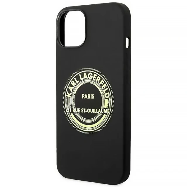 Чохол Karl Lagerfeld Silicone RSG для iPhone 14 Plus Black (KLHCP14MSRSGRCK)