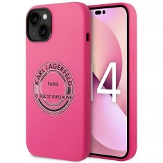 Чохол Karl Lagerfeld Silicone RSG для iPhone 14 | 13 Pink (KLHCP14SSRSGRCF)