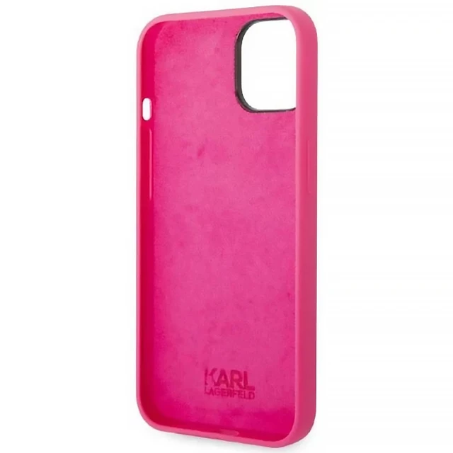 Чохол Karl Lagerfeld Silicone RSG для iPhone 14 | 13 Pink (KLHCP14SSRSGRCF)