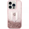 Чохол Karl Lagerfeld Liquid Glitter Big для iPhone 14 Pro Max Pink (KLHCP14XLBKLCP)