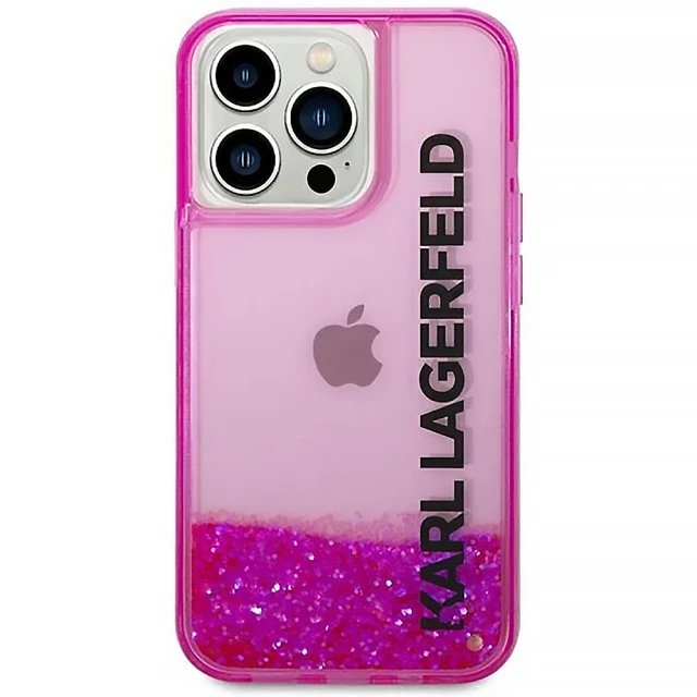 Чохол Karl Lagerfeld Liquid Glitter Elong для iPhone 14 Pro Max Pink (KLHCP14XLCKVF)