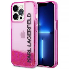 Чохол Karl Lagerfeld Liquid Glitter Elong для iPhone 14 Pro Max Pink (KLHCP14XLCKVF)