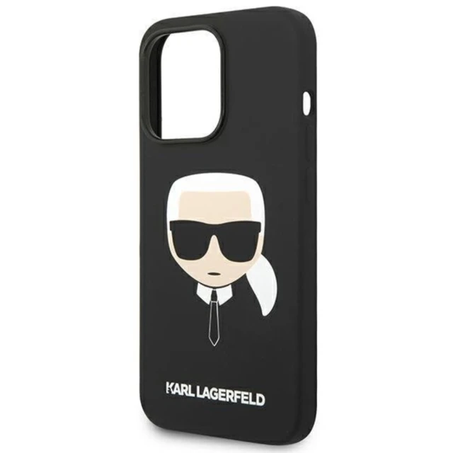 Чохол Karl Lagerfeld Karl's Head для iPhone 14 Pro Max Black (KLHCP14XSLKHBK)