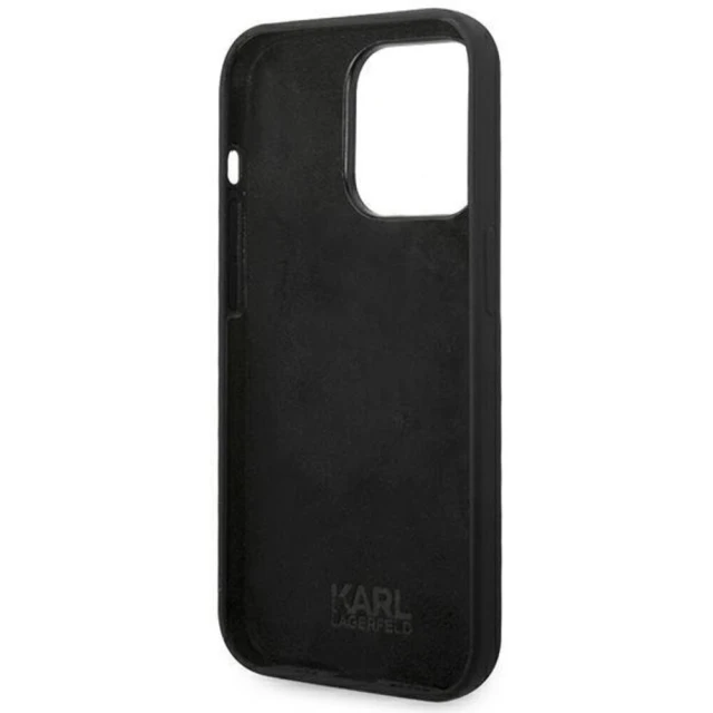 Чохол Karl Lagerfeld Karl's Head для iPhone 14 Pro Max Black (KLHCP14XSLKHBK)