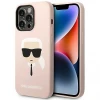 Чехол Karl Lagerfeld Karl's Head для iPhone 14 Pro Max Pink (KLHCP14XSLKHLP)