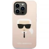 Чехол Karl Lagerfeld Karl's Head для iPhone 14 Pro Max Pink (KLHCP14XSLKHLP)