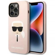 Чохол Karl Lagerfeld Karl's Head для iPhone 14 Pro Max Pink (KLHCP14XSLKHLP)