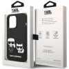 Чохол Karl Lagerfeld Liquid Silicone Karl & Choupette для iPhone 14 Pro Max Black with MagSafe (KLHMP14XSSKCK)