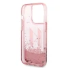 Чехол Karl Lagerfeld Liquid Glitter Big для iPhone 14 Pro Pink (KLHCP14LLBKLCP)