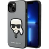 Чехол Karl Lagerfeld Saffiano Karl's Head Patch для iPhone 14 | 13 Silver (KLHCP14SSAPKHG)