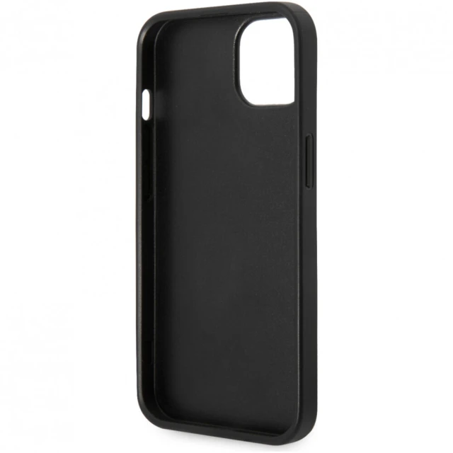 Чехол Karl Lagerfeld Saffiano Karl's Head Patch для iPhone 14 | 13 Silver (KLHCP14SSAPKHG)